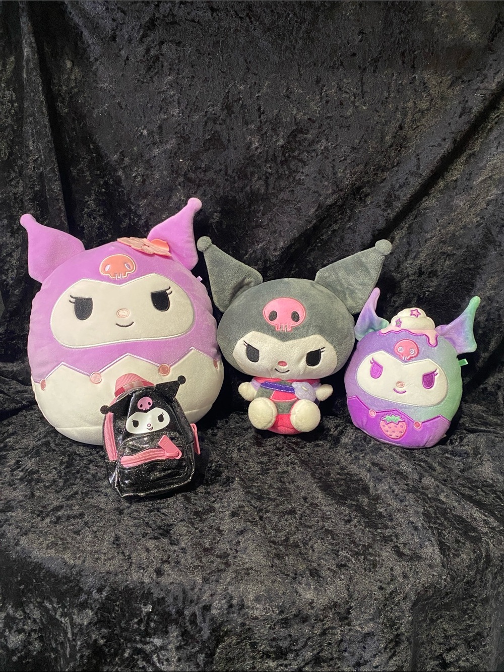 Sanrio Kuromi Plush Set - Purple, Black & Pink Accents